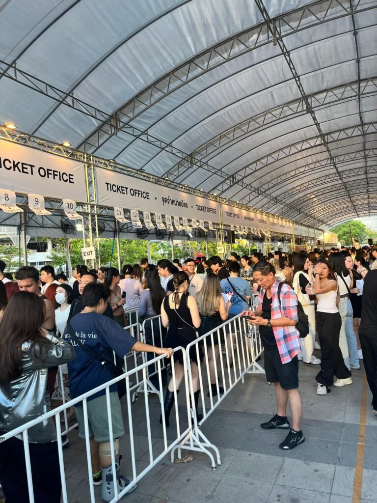 Ed Sheeran Concert in Bangkok Thailand Ticket Booth Outside Rajamangala Stadium